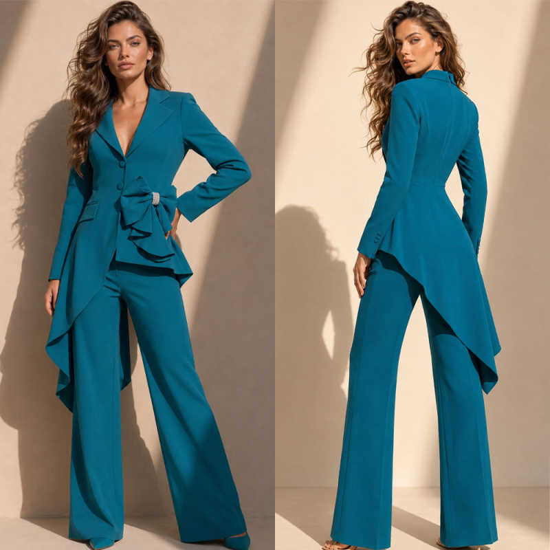 Women Formal Wear Designers - Uniek Ontwerp Damespakken 2-delig Jas Broek