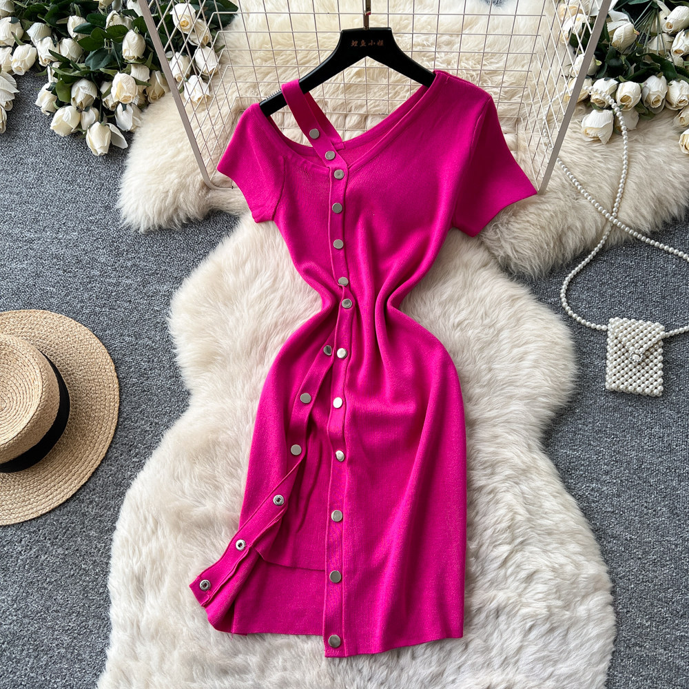 Wrap Dress Work - Jurken voor dames, midi-lengte, sexy jurken,