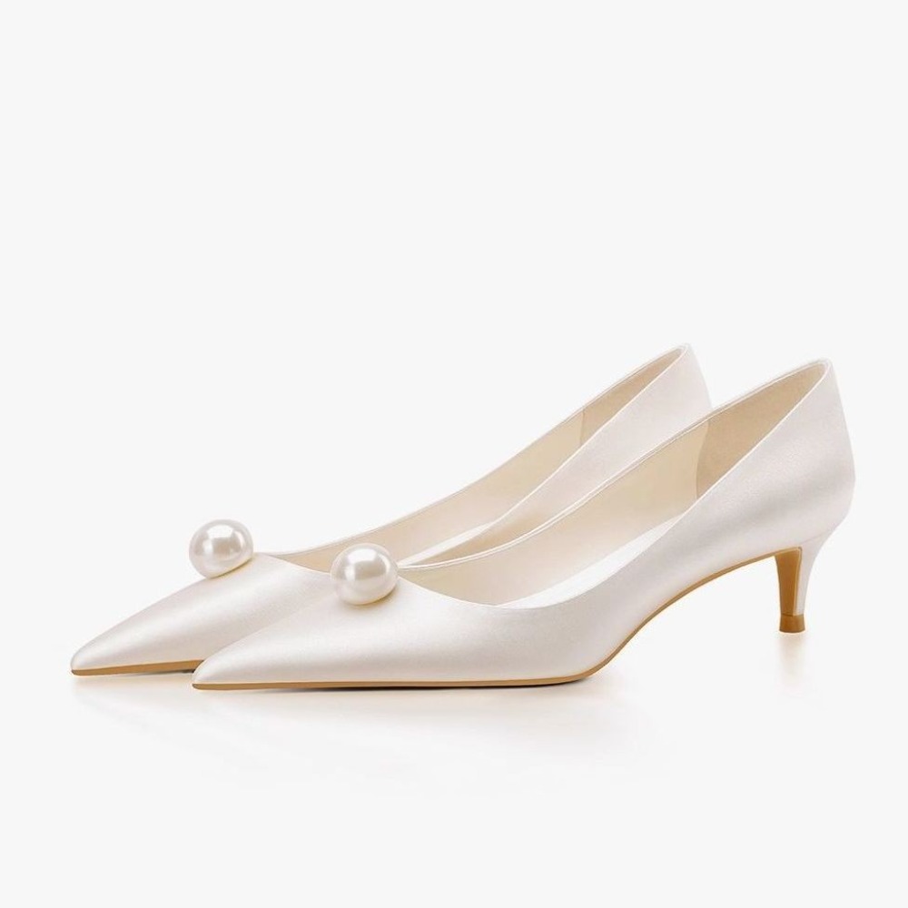 Nieuwe witte satijnen bruidssc - Women'S Formal Wear For Wedding recensie en prijs