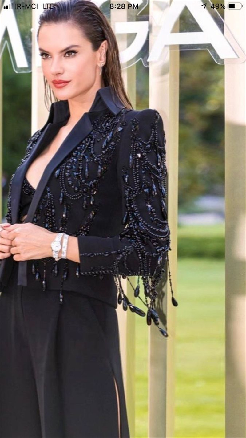 Zwarte Kristallen Dameskostuum - Women Formal Wear Trousers recensie en prijs