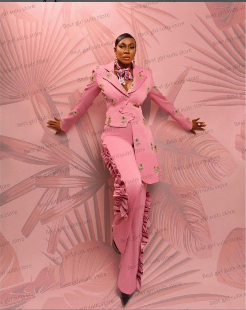 Roze Bruiloft Damespak Set Bla - Women'S Formal Wear For A Wedding recensie en prijs