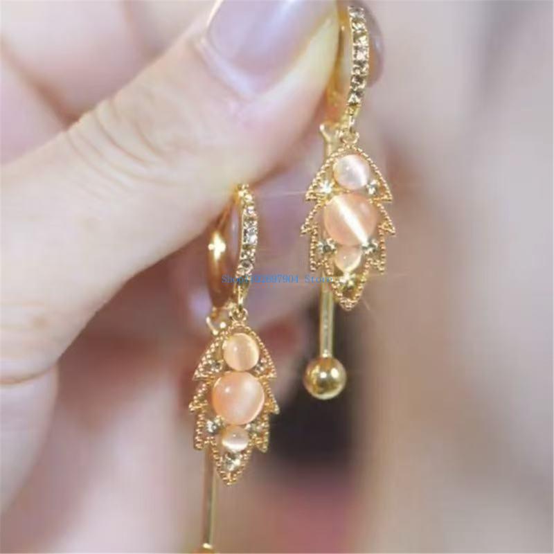 N7YF Cats Eye Leaf-oorbellen v - Women Formal Wear Designers recensie en prijs