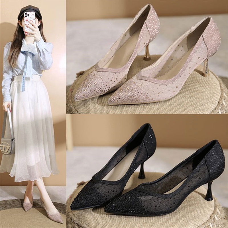 Instapsandalen met hoge hak -  - Women'S Work Fashion recensie en prijs
