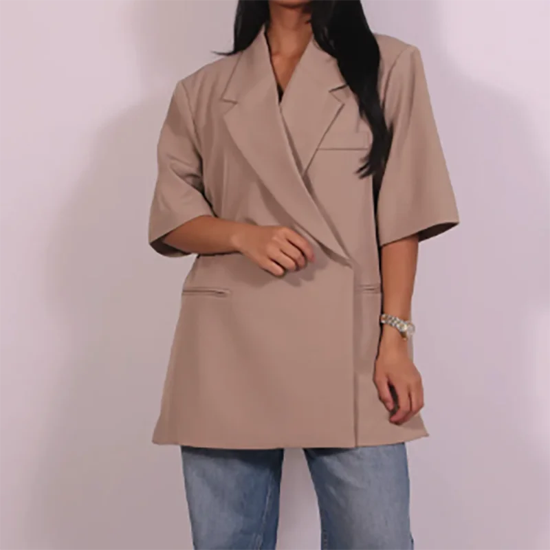 Dames losse blazer pak effen c - Women Formal Wear Trousers recensie en prijs