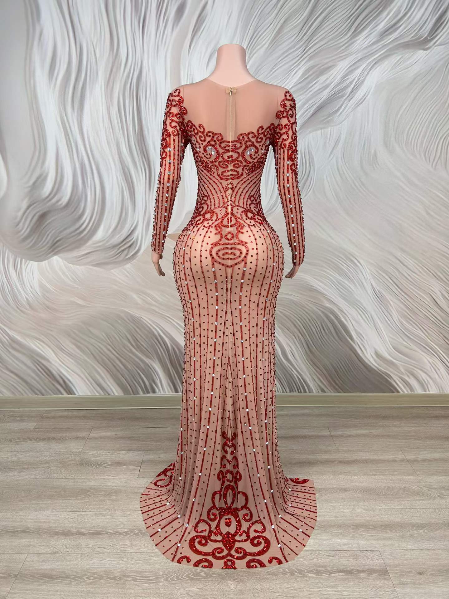 Sexy kristallen doorschijnende - Women Formal Wear Photoshoot recensie en prijs
