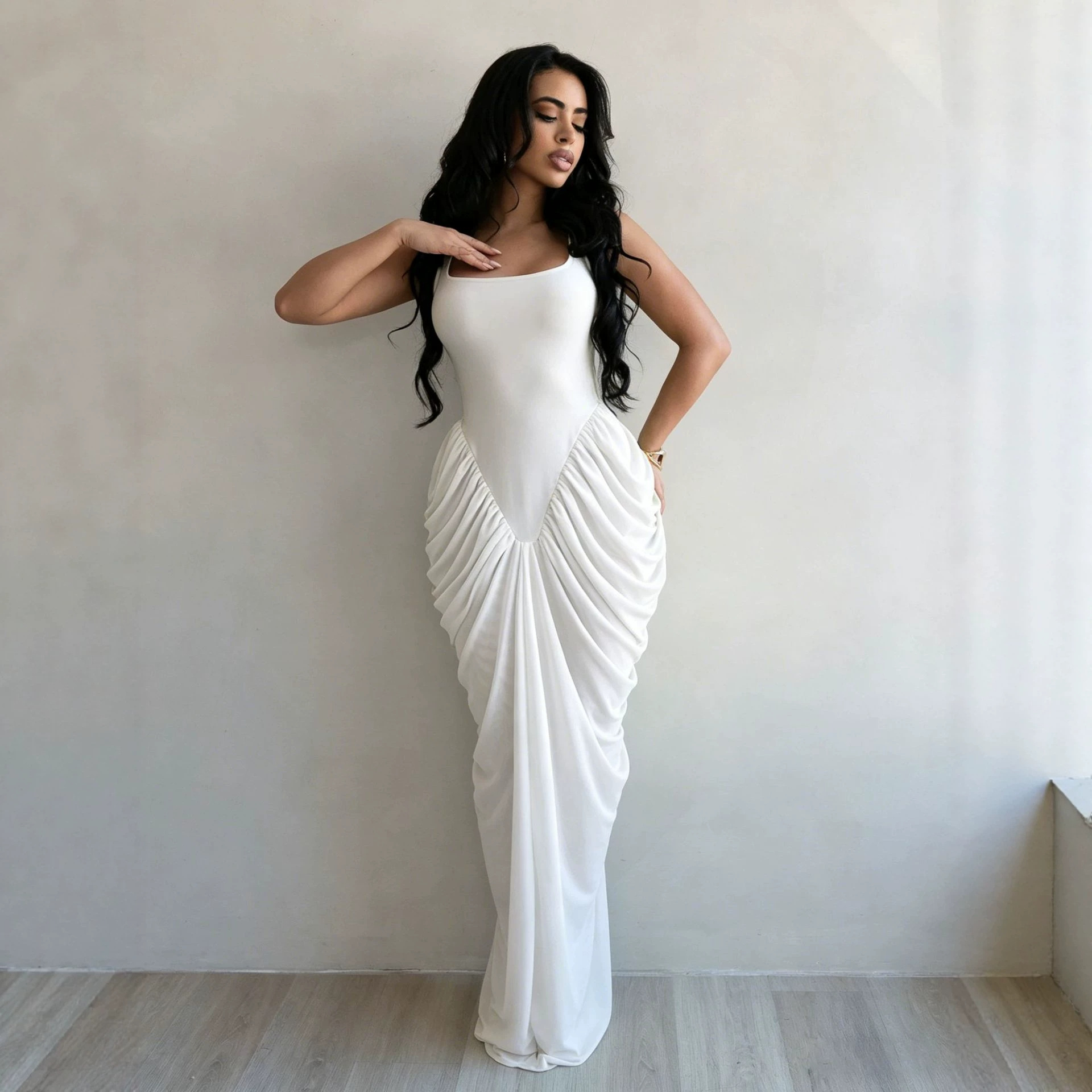 Lange jurk damesjurken sexy ve - Wrap Dress Work recensie en prijs