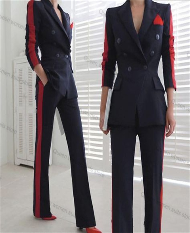 Rood Zwart Herfst Vrouwen Pak  - Women Formal Wear Trousers recensie en prijs