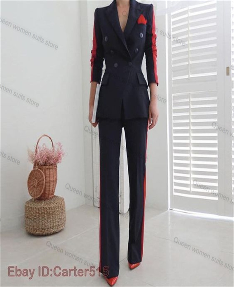 Rood Zwart Herfst Vrouwen Pak  - Women Formal Wear Trousers recensie en prijs