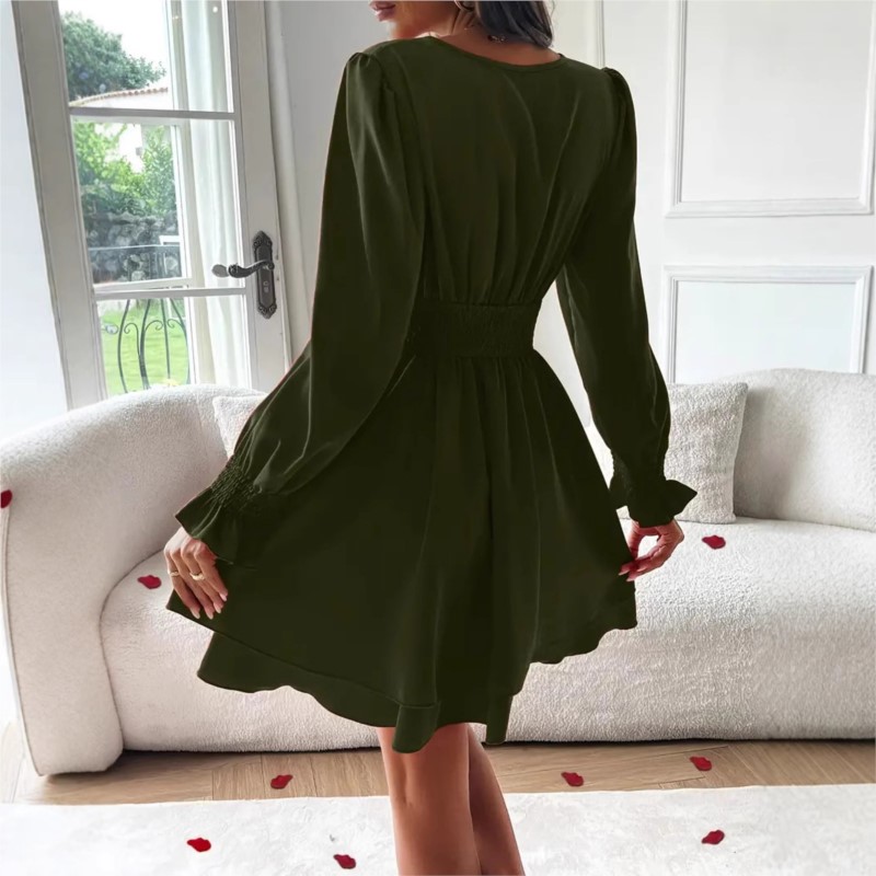 Jurken 2025 Vrouw Kleding V-ha - Wrap Dress Work recensie en prijs