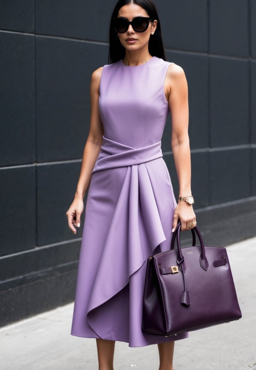 Midi-jurk voor dames, mouwloos - Wrap Dress Work recensie en prijs